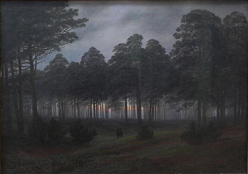 Caspar David Friedrich The Times of Day Norge oil painting art